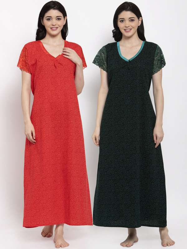 Myntra shop cotton nighty