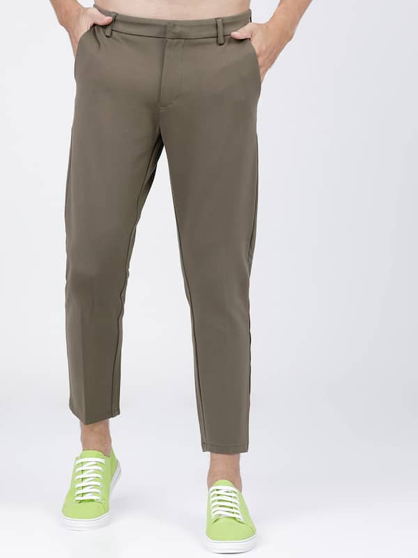 Men Cropped Trousers 51384631 - Buy Men Cropped Trousers 51384631 online in  India