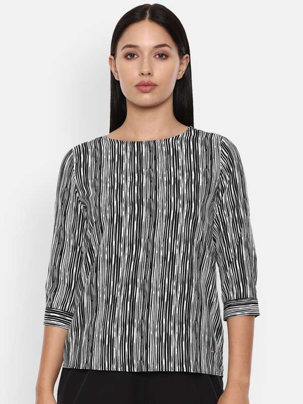 Van heusen tops myntra clearance