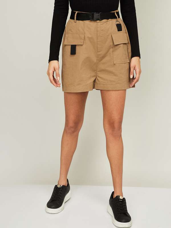 khaki shorts women