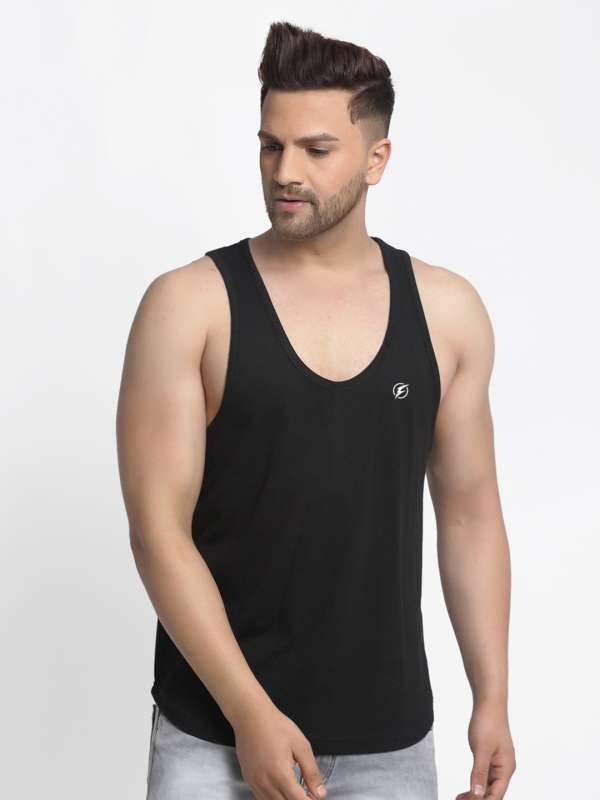 Mens cut off vest clearance