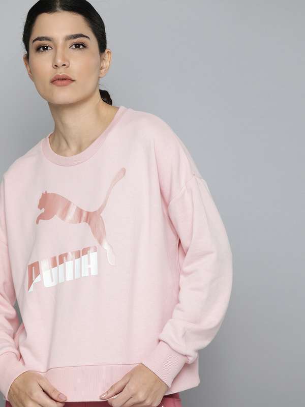 pink puma sweater