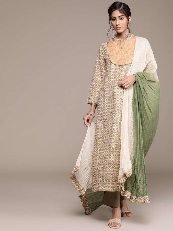 Ritu kumar suits myntra clearance