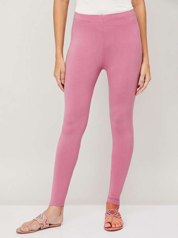 Melange By Pink Solid Leggings - Buy Melange By Pink Solid Leggings online  in India