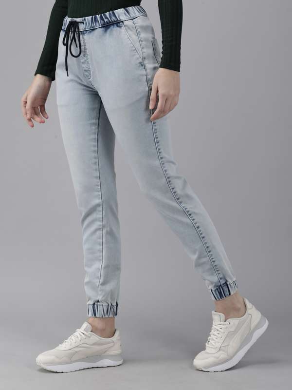 womens denim jogger
