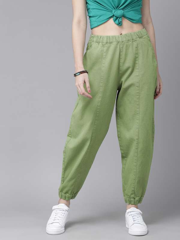 Denim Joggers Women - Buy Denim Joggers for Women Online | Myntra