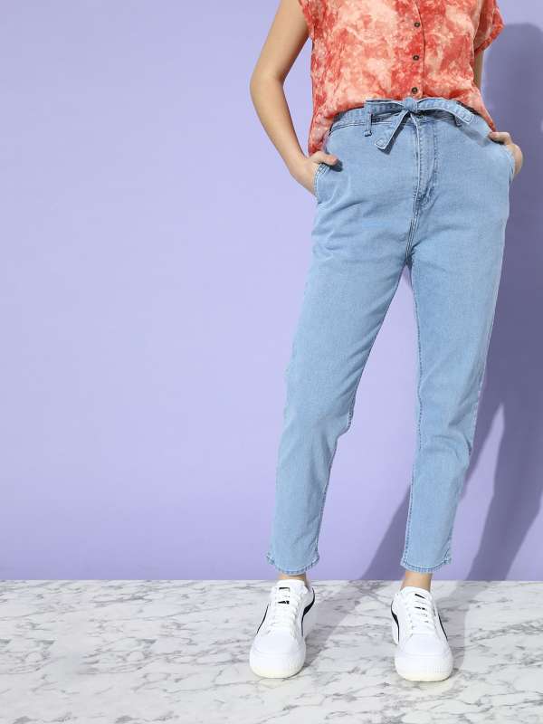 Roadster Blue High Rise Boyfriend Fit Jeans 7285359.htm Buy