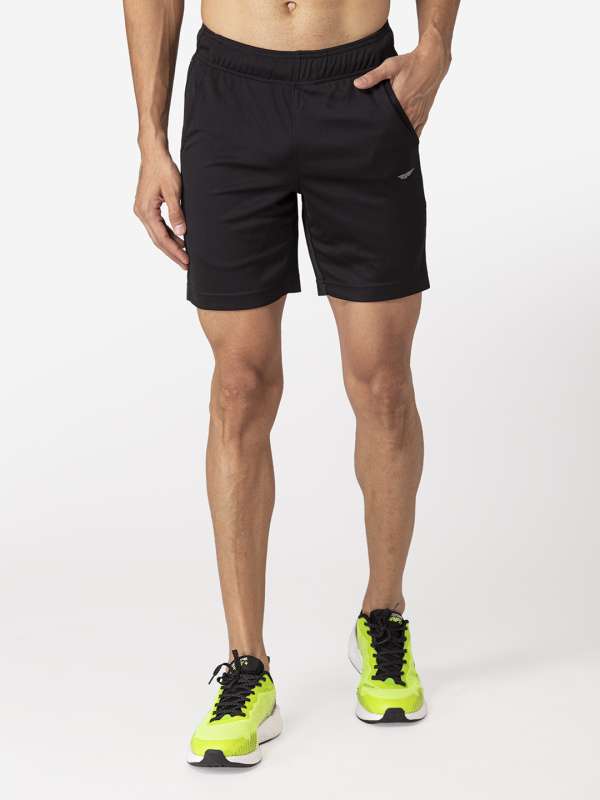 Red sales tape shorts