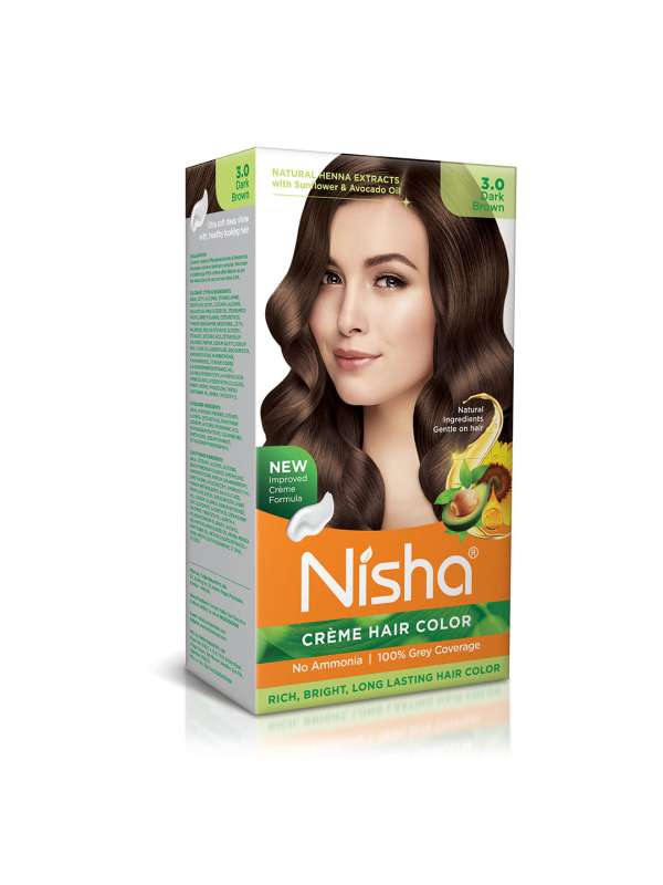 Nisha Quick Heena Based Hair Color Natural Black 60 g  JioMart