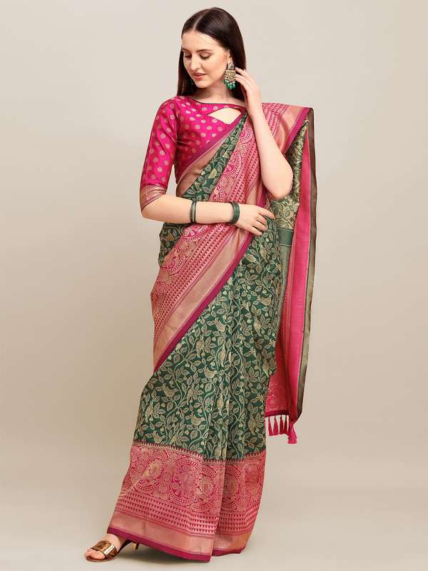 myntra banarasi saree