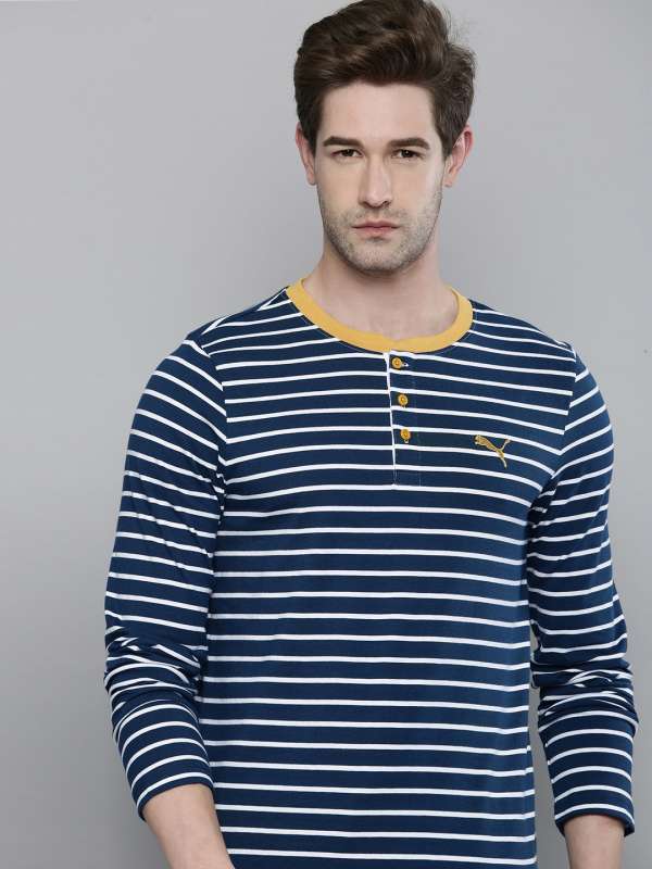 Puma striped t shirt hot sale