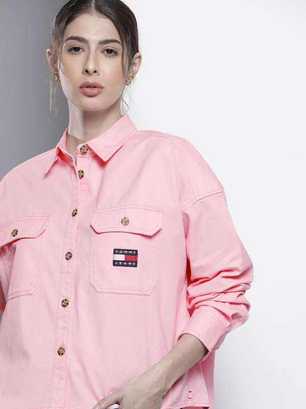 Pink Women Shirts Mayra Tommy Hilfiger 