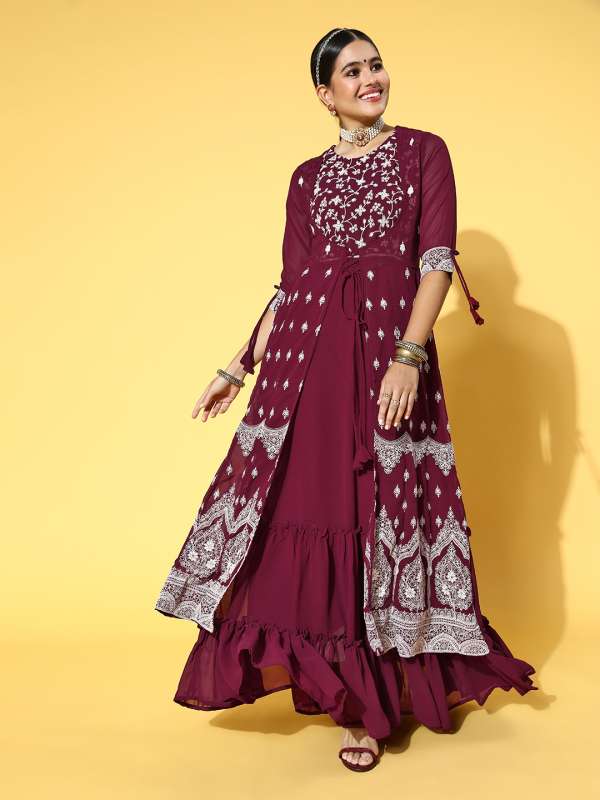 Party wear shop kurtis myntra