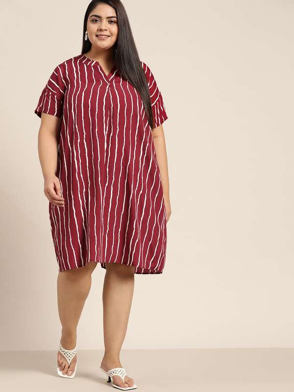 plus size dresses myntra