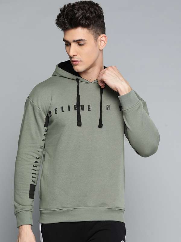 Buy Green Men Sweatshirts Hoodies Alcis 