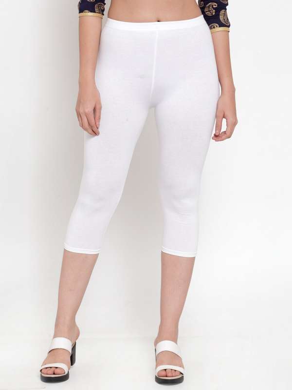 Buy Kryptic White  Maroon Cotton Capris  Pack Of 2 for Women Online   Tata CLiQ