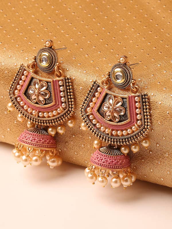 Ear rings Meenakari Jewellery Online for Women India | Shop at Madhurya