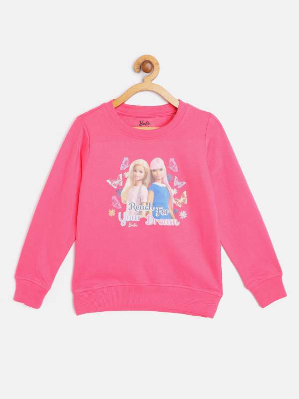Barbie sales pink sweatshirt