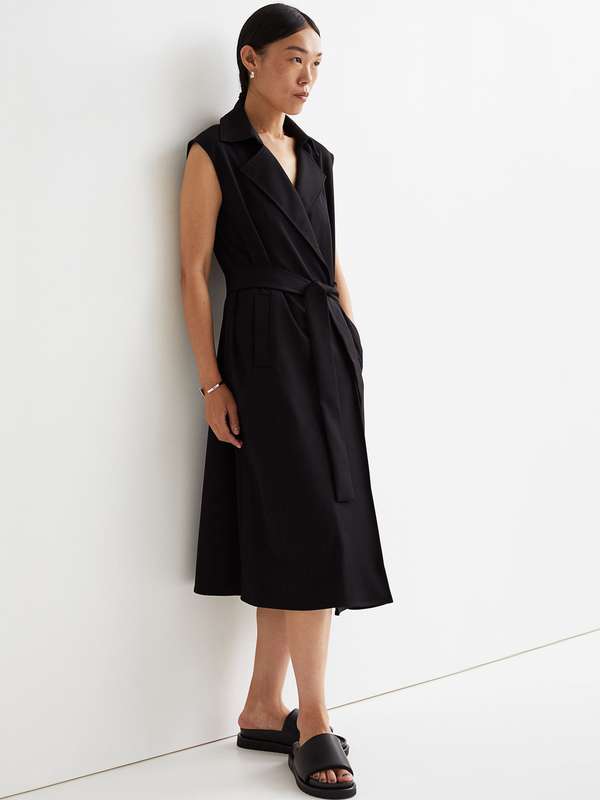 wrap dress with jacket