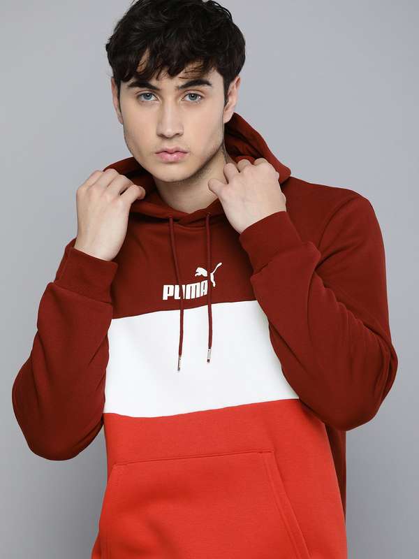 red puma hoodie
