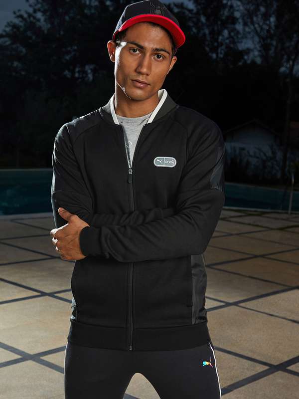 puma one8 black jacket