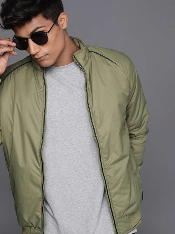Wrogn olive deals green jacket