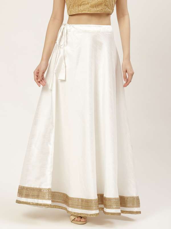 White Skirts Ethnic Skirt Buy White Skirts Ethnic Skirt online in India