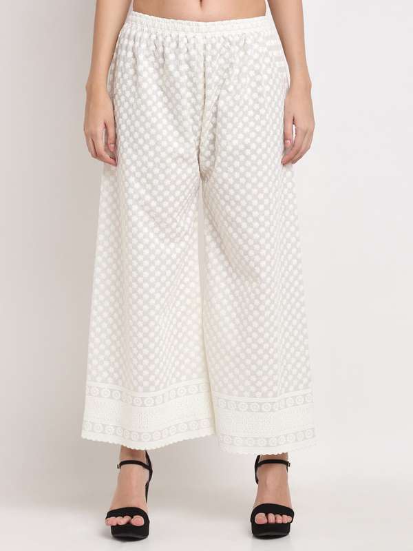 white palazzo pants