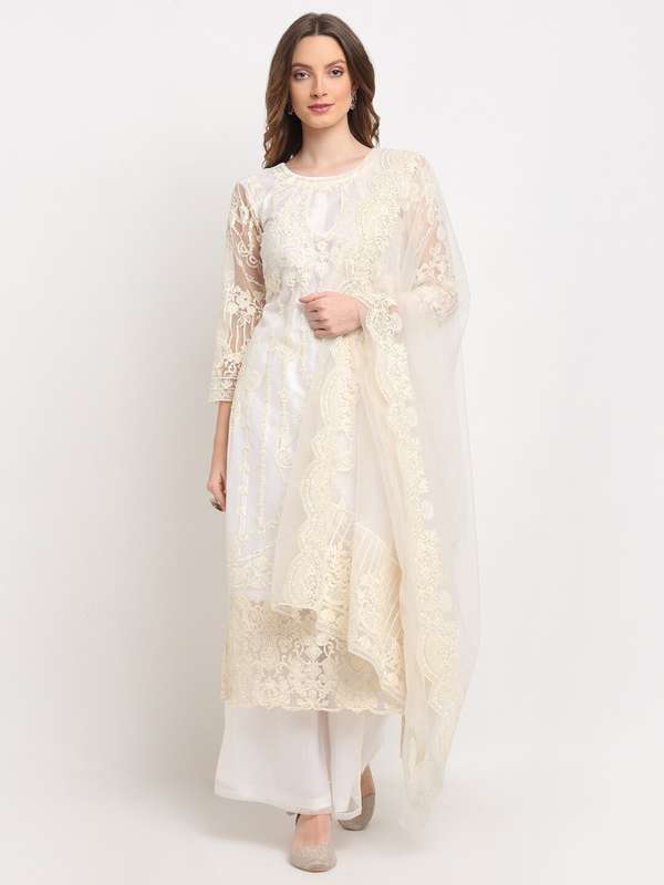 white salwar material