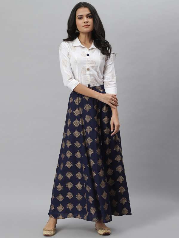 Shirt and skirt set ethnic shop
