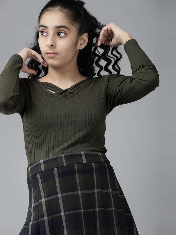 Myntra girls top sale