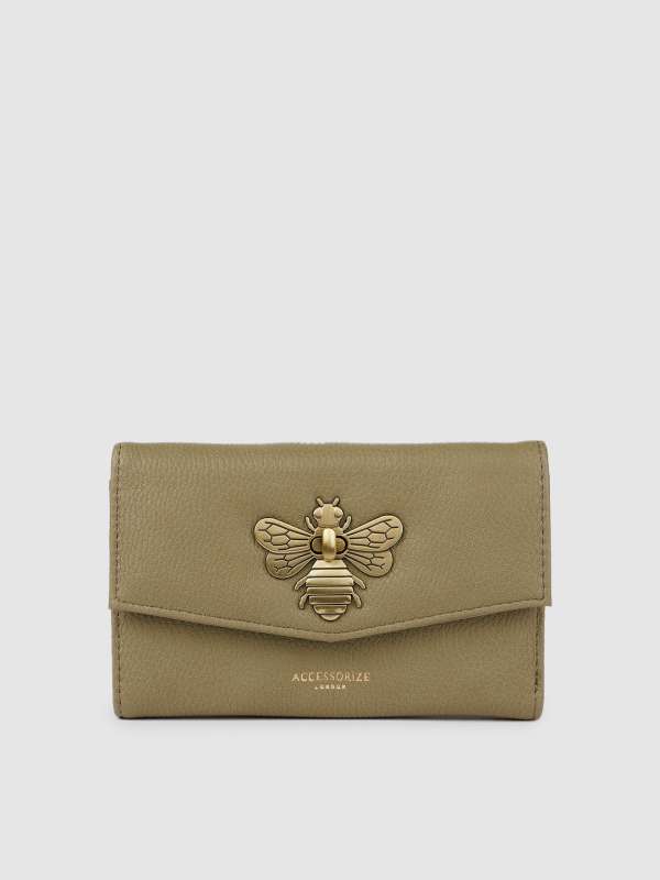 Buy Accessorize Women Faux Leather Britney Bee Wallet Wallets for Women 15202508 Myntra