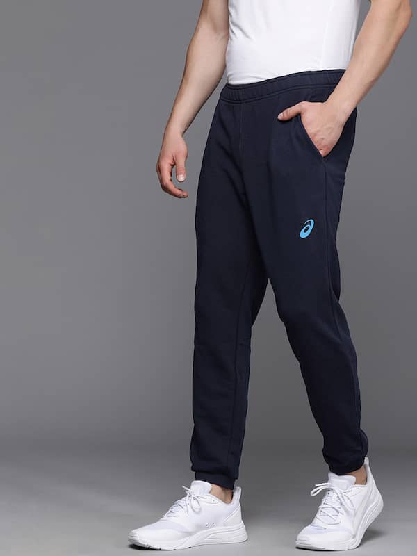 Buy ASICS Men Navy Blue Regular Fit Panelled Quick Dry Training Track Pants   Track Pants for Men 9948271  Myntra