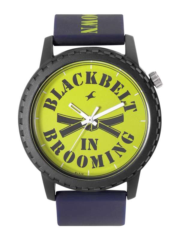 Fastrack yellow black watch hotsell