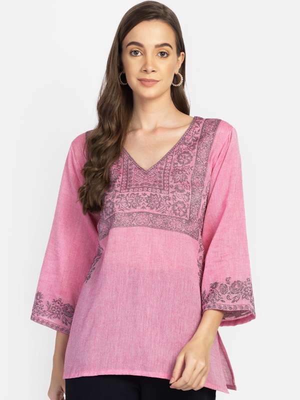 v neck designs for kurtis