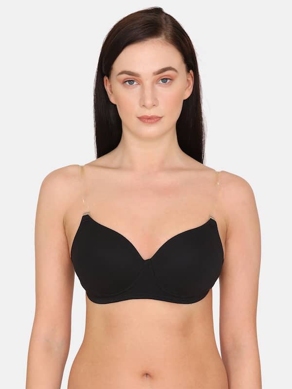 Buy Clovia Padded Wired Full Coverage Push Up Bra - Navy Blue at Rs.455  online