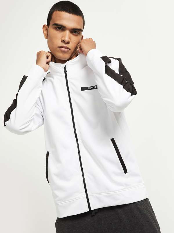 white hoodie myntra