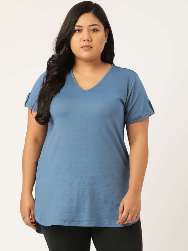 Myntra plus store size tops
