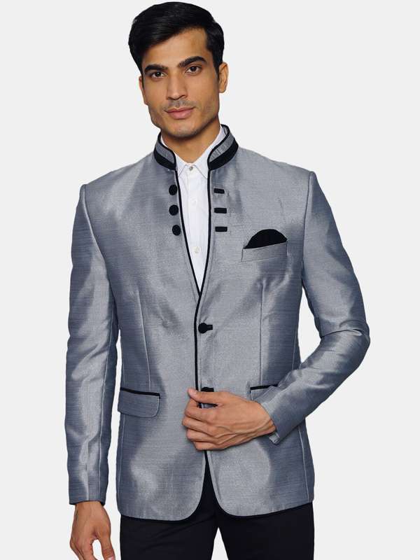silver blazer mens