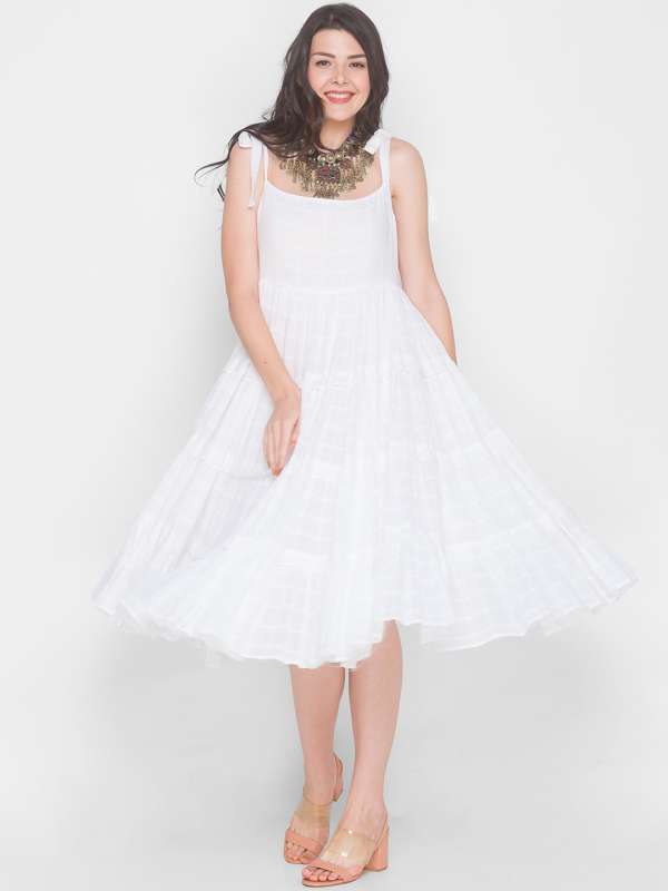 Buy Puma White Cotton Floral Print Shift Dress for Women Online @ Tata CLiQ