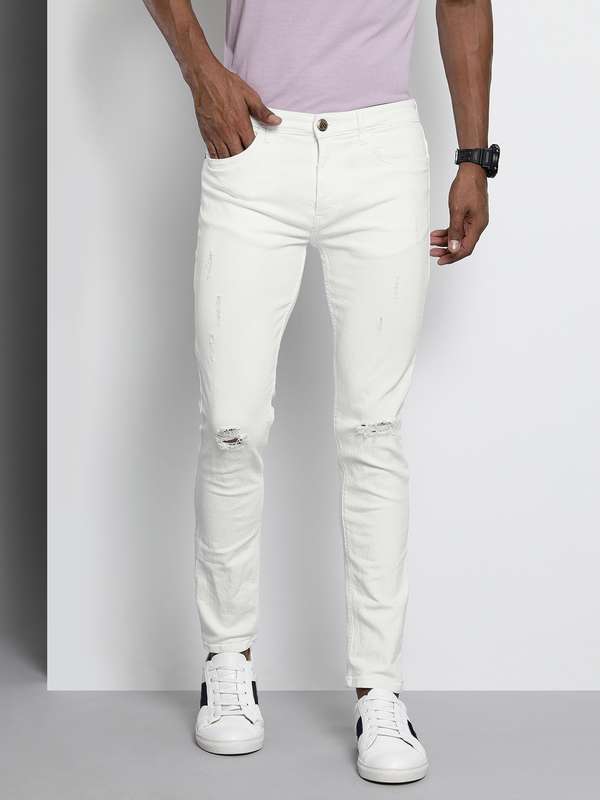 white skinny jeans mens