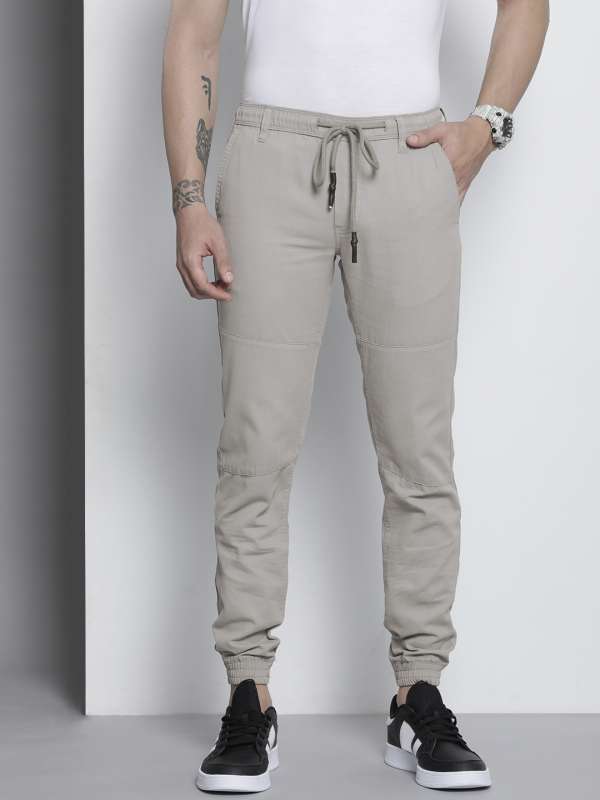 Grey jogger trousers outlet