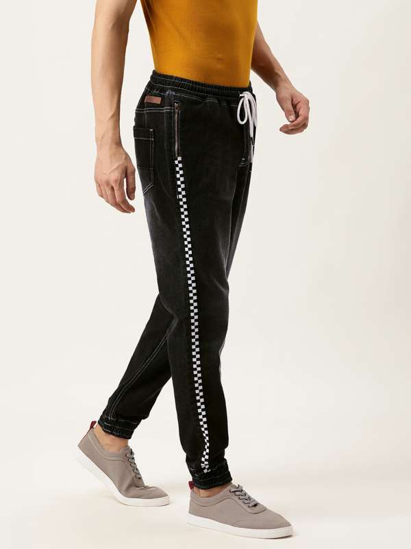 Side stripe jeans mens myntra new arrivals