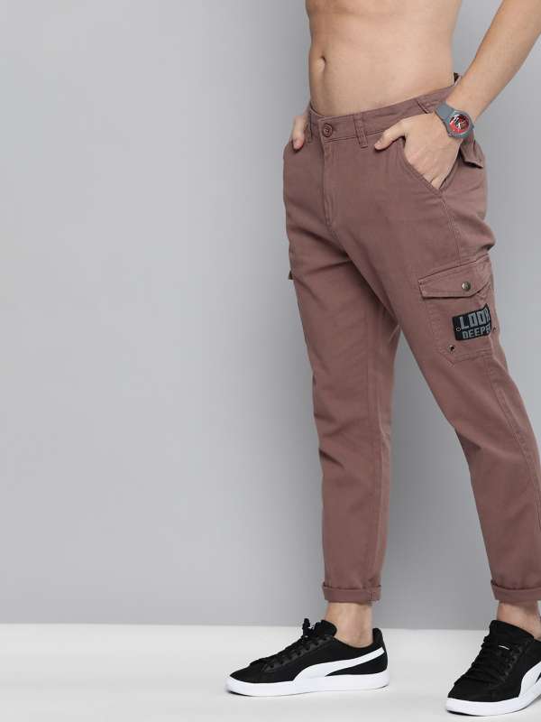 Buy HIGHLANDER Men Grey Slim Fit Cargos  Trousers for Men 8209403  Myntra