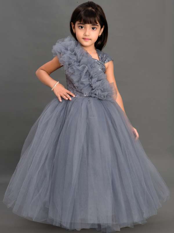 Silver gown hot sale for kids
