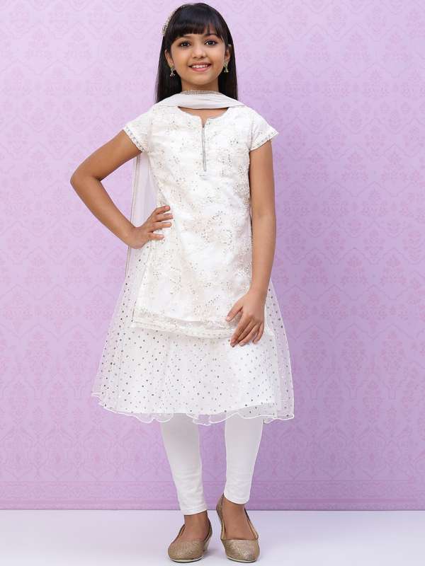 White churidar for clearance girls