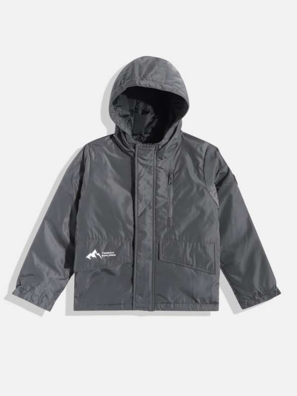 Indian Terrain Grey Solid Casual Jacket 7671402.htm Buy Indian