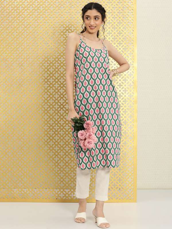 spaghetti strap kurti