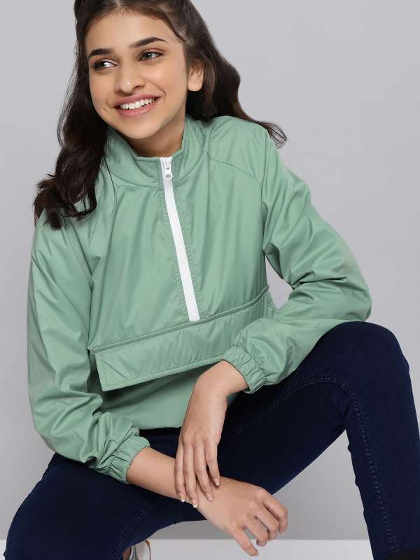 Green jackets discount for girls