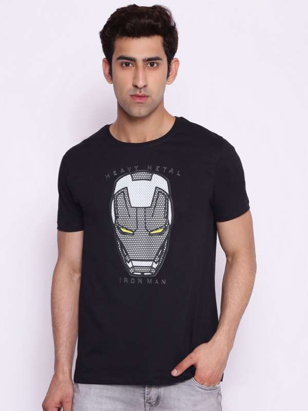Iron man t shirt myntra top